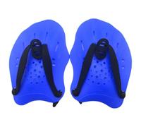 Generic Paleta Manual, Paleta de natación, Accesorios de Entrenamiento de natación con Correas Ajustables, Guantes de Snorkel fluidos con Pieles de natación para Adultos y niños (Azul)