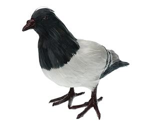 Generic Paloma Artificial en Estatua Decorativa Figurilla Animal Taxidermia de Paloma y Señuelo de Paloma con Cuerpo Realista y Artificial Adecuada, # 2 Gray Standing, tal como se describe