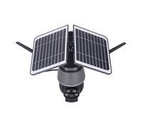 Generic Pan Inalámbrica Tilt Battery CAM Solar CAM, PTZ Solar Security Camera PIR Detección Noche de Color Visualización IP65 Automática Impermeable Encendida con Alerta para el Hogar (Versión 4G de