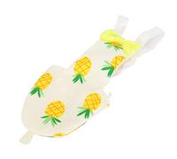 Generic Pañal para Pájaros para Miniloros, Bonito Traje de Vuelo de PVC Lavable con Correas Elásticas para los Hombros para un Uso Cómodo (L piña)