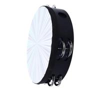 Generic Pandereta de Doble de 8 Pulgadas para una Interpretación Musical Vibrante, Adecuada para Fiestas, Karaoke e Improvisación, Material ABS Duradero