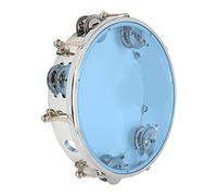 Generic Pandereta de Mano de Doble Jingle Bells de 8" para Percusionistas y Principiantes (BLUE)