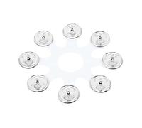 Generic Pandereta de metal Hi Hat, tambor de percusión de mano, accesorios para instrumentos, platillos de batería para conciertos, KTV, presentaciones en