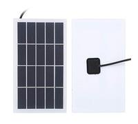 Generic Panel de Batería Solar de Polisilicio de 2W, Panel de Carga Solar Ligero y Compacto para Uso en Jardín Al Aire, 173x99x2mm