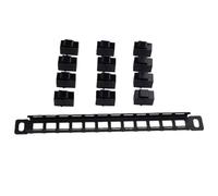 Generic Panel de Conexión CAT6 de 12 Puertos, Diseño Compacto con Acopladores de Paso para Rack de Servidores de 10 Pulgadas y Gabinete de Red
