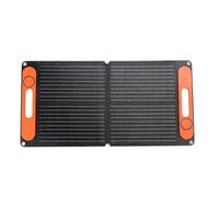 Generic Panel Solar de 80W, Cargador de Silicona Monocristalino Plegable Portátil para Acampar Al Aire Libre con Clip de Batería y Cargador de Coche (BLACK)