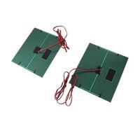 Generic Panel Solar de Polisilicio 5 V 500 MA Adecuado para Luces Solares de Paisaje, Celda de Panel Solar de Alta e Conversión, 2 Mm de Grosor, Cable DC5 V 39,4 Pulgadas, Paquete de 2