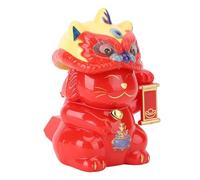 Generic Panel Solar Lucky Cat Light Sensing Lindo Solar Lucky Cat Energy Adornaming Home/Car Use Plastic 84.5cm (Rojo)