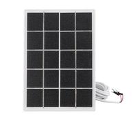 Generic Panel Solar para Cámara de Seguridad, Cámara de Seguridad de la de del Cargador Solar Cargador Panel de con, Soporte y Accesorios de 1 Paquete para Ambos (White)