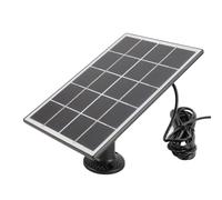 Generic Panel Solar para Cámara de Seguridad, Cámara de Seguridad de la de del Cargador Solar Cargador Panel de con, Soporte y Accesorios de 1 Paquete para Ambos (Black)