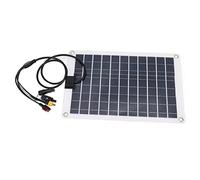 Generic Panel Solar Portátil de 50 W con Alta Eficiencia 16,5 X 10,6 Pulgadas para Dispositivos Portátiles para Acampar Al Aire Libre XT60 5, X 2,1 Mm, 2, Mm Conectores DC8 Resistente a la Intemperie