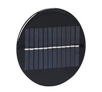 Generic Panel Solar Redondo de 0,8 W para Proyectos de Bricolaje, Tablero de Carga Solar Ligero para Pequeños Electrodomésticos, Ideal para Aplicaciones Domésticas y Científicas, Tamaño de 10 Cm