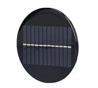 Generic Panel Solar Redondo de 0,8 W para Proyectos de Bricolaje, Tablero de Carga Solar Ligero para Pequeños Electrodomésticos, Ideal para Aplicaciones Domésticas y Científicas, Tamaño de 10 Cm