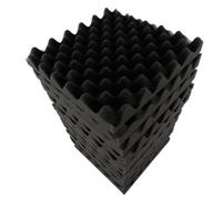Generic Paneles Acústicos de Espuma de Huevo para Aislamiento de Sonido en Home Studio Theatre KTV, Material Ecológico, 12 Piezas de 11,8 Pulgadas, Adecuados para Oficina (BLACK)