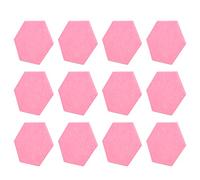 Generic Paneles Hexagonales de Absorción de Sonido para Reducción de Ruido e Insonorización, Paneles Acústicos Adhesivos para Decoración de Paredes, 12 Acústicos para Estudios de Grabación, (PINK)