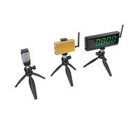 Generic Pantalla de 5 Dígitos Temporizador de Velocidad Inalámbrico Reloj de Cronómetro Restablecimiento Automático para Karting y Entrenamiento de Mascotas, Diseño Portátil para Carreras de