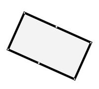 Generic Pantalla de Portátil de Poliéster Blanco Grueso, sin Arrugas, para Películas de Acampada Al Aire Libre, Fácil de Instalar, Ligera, 100 Pulgadas (60 Pulgadas)