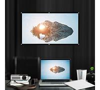 Generic Pantalla de Portátil de Poliéster Blanco Grueso, sin Arrugas, para Películas de Acampada Al Aire Libre, Fácil de Instalar, Ligera, 100 Pulgadas (84 Pulgadas)