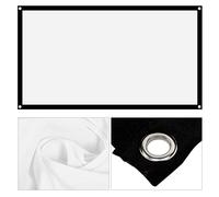 Generic Pantalla de Proyección Blanca Suave Plegable para Cine Al Aire Libre, Cortina de Ligera 16:9 con Ganchos y Cuerda para Colgar - 60" (72 Pulgadas)