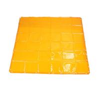 Generic Pantalla Protectora de Soldadura de Seguridad a Prueba de Rayos UV, 5,7x5,7 Pies para Inspecciones Automotrices, Sitios Industriales, Polietileno Naranja