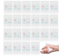 Generic Paquete de 30 toallitas húmedas desechables envueltas individualmente, tamaño de viaje, sin perfume, esencia de aloe vera, no tejidas, multiusos, ideal para viajes, restaurantes, barbacoas