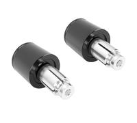 Generic Par de Tapones Universales para Extremos de Barra de Motocicleta, Elegante Diseño de Aleación de Aluminio Apto para Manillares de 7/8 Pulgadas, Funcionales y Fáciles de Instalar (BLACK)