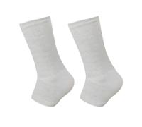 Generic Par de tobilleras grises de talla única, mangas de pie de carbón de madera, elástico en 4 direcciones para deportes, calcetines de compresión