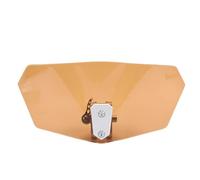 Generic Parabrisas Extensible para Motocicleta, Deflector de Viento, Ajustable Universal, ABS Aleación de Aluminio con Herrajes Metálicos para Motos Deportivas y Scooters (BROWN)