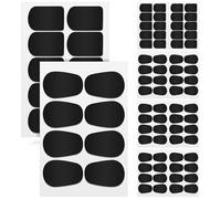 Generic Parche Adhesivo para Saxofón Alto y Tenor y Clarinete, 94 Piezas de Silicona de Grado Alimenticio, Cojín Negro, Resistente Alta Adhesión para Protección Dental y Boquilla