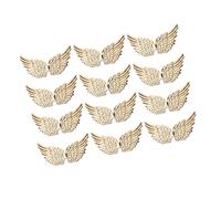 Generic Parches de Alas de Muñeca para Diseño de Vestuario único y Usos Decorativos en Varios Proyectos Familiares, 12 Unidades (Blanco sólido)