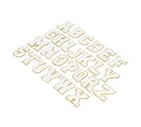 Generic Parches de Letras Blancas para Proyectos de Bordado Decorativo, Aplicación Fácil de Planchar para Ropa, Sombreros, Bolsas, Material de Algodón, 26 Uds.