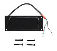 Generic Pastilla de guitarra eléctrica de doble bobina para guitarra eléctrica LP, fácil de instalar, parte Mini de instrumentos musicales, NEGRO