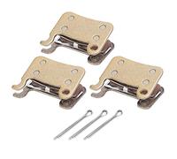 Generic Pastillas de Freno Silenciosas para Bicicleta de Montaña, Totalmente Metálicas, con Base de Cobre, Efecto de Frenado Estable para Entusiastas del Fitness, 3 Pares de 1,3 X 0,2 Pulgadas