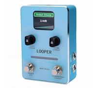 Generic Pedal de Bucle de Guitarra, Pedal de Bucle de Efectos de Pantalla LED con Audio de 44,1 KHz Grabador de Frases de 10 Minutos para bajo de Guitarra