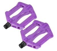 Generic Pedales de Bicicleta Morados Antideslizantes para Montaña Juego de 1 Par de Pedales Plásticos Anchos y para Bicicletas Infantiles Carretera