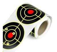 Generic Pegatinas Adhesivas de Papel Reactivo, Color Brillante, Diámetro de 3 Pulgadas para un Entrenamiento de Tiro Preciso (100 Unidades por Rollo.)