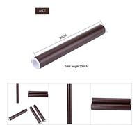 Generic Pegatinas de Envoltura de Película Interior de Coche con Textura de Grano de Madera para Renovación Decorativa de Estilo Vintage 78,74x11,81 Pulgadas para Todos los Coches Universales (W1398