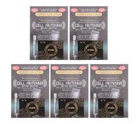 Generic Pegatinas de Mejora de Señal Telefónica, Potente Amplificador de Antena de Señal para Ascensores, Túneles de Montañismo, Color Negro y Dorado, 5 uds.