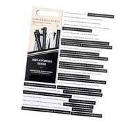 Generic Pegatinas Inspiradoras para álbumes de Recortes, Estilo Retro de Máquina de Escribir para Hacer Tarjetas de Planificación, 40 Pegatinas Estéticas para Decoración de Diarios y Cuadernos