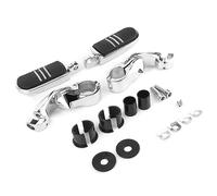 Generic Peguas de Pie para Motocicletas, Clavijas de la Motocicleta Pegus de con Soportes Montajes del Protector del Motor Par Par del Pie 1-1/4 Pulgadas Pegs Footrest para el Scooter ATV UTV
