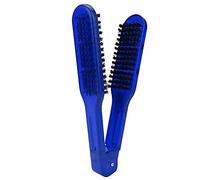 Generic Peine Alisador de Cabello Antiestático, Herramienta Ergonómica de Peluquería para Cabello Suave y Liso, Rojo (BLUE)