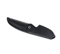 Generic Peine de Bolsillo Plegable de Plástico Negro Portátil para Hombres para Viajes y Peinado Diario de Barba, Oficina, Cuidado del Cabello para Hombres
