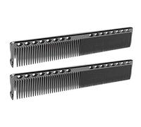 Generic Peine de Corte de Pelo de Acero Inoxidable de 2 Piezas, Mano de Obra Exquisita y Ecológico, Peine de Peluquería para Varios Cortes de Pelo, Agarre Cómodo para Profesionales o Uso Doméstico,