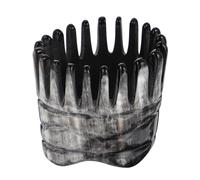 Generic Peine de Cuerno Puntos de Acupuntura para Masaje Capilar Peine Creativo para Lavar y Estimular Circulación Sanguínea Tamaño 6-9 CM de Alto Dientes Puntiagudos Color Aleatorio