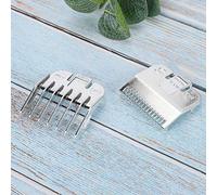 Generic "Peine de Límite de Cortadora de cabello" Diseño Profesional Duradero de ángulo Redondo para un Corte Preciso en Húmedo y en Seco, Doble Uso de 1,5 Mm/0,06 Pulgadas, 4,5 Mm/0,18 Pulgadas,
