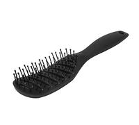 Generic Peine de Menisco Curvo con Diseño de Disipación de Calor, Peine Curvo Pequeño para Peluquería Suave, de ABS/nylon 9,3x1,7x1,2 Pulgadas (BLACK)