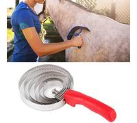 Generic Peine de Metal para Derramar Ganado con Agarre Suave para Caballos Grandes, Cepillo Duradero para Picar Caballos, Peine de Curry para un Cuidado Saludable, Adecuado para Ganado