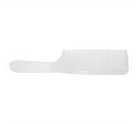 Generic Peine de Pelo Curvo de Plástico con Dientes Finos para Salón y Uso Doméstico Ligero y Ergonómico 1 Unidad (WHITE)