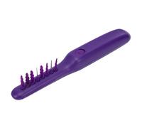 Generic Peine Eléctrico de Dientes Redondos, Cepillo Rápido para Desenredar el Cabello, para el Cuidado del Cabello Seco y Húmedo, Aleación ABS Púrpura