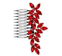 Generic Peine Lateral Cabello Pedrería de Colores Accesorio de Novia para Boda Peine Decorativo Femenino Tocado Sencillo para Peinados Nupciales Complemento para Mujer